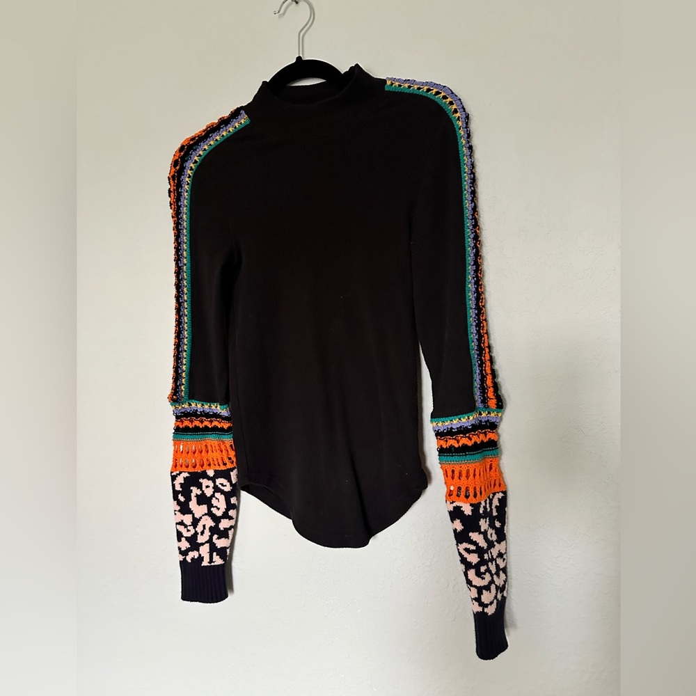 Free People crochet cuff top.